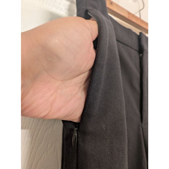 NWT Women's FRAME Black Le Crop Palazzo Wide Leg Trousers Sz 12 work wear office - Picture 4 of 14